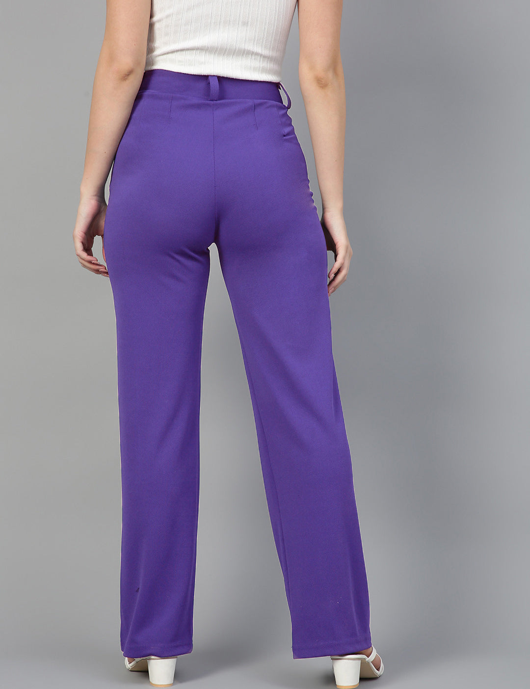 KOTTY Regular Fit Women Purple Trousers 
