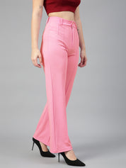 KOTTY Womens Solid Attractive High Rise Pant