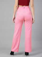 KOTTY Womens Solid Attractive High Rise Pant