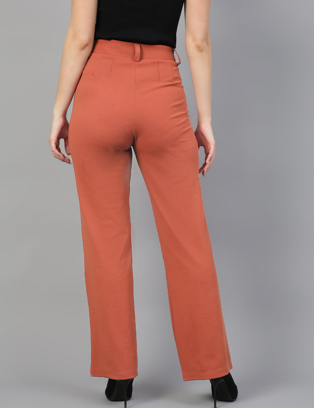 KOTTY Regular Fit Women Orange Trousers 