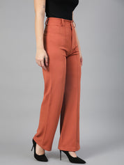 KOTTY Regular Fit Women Orange Trousers 