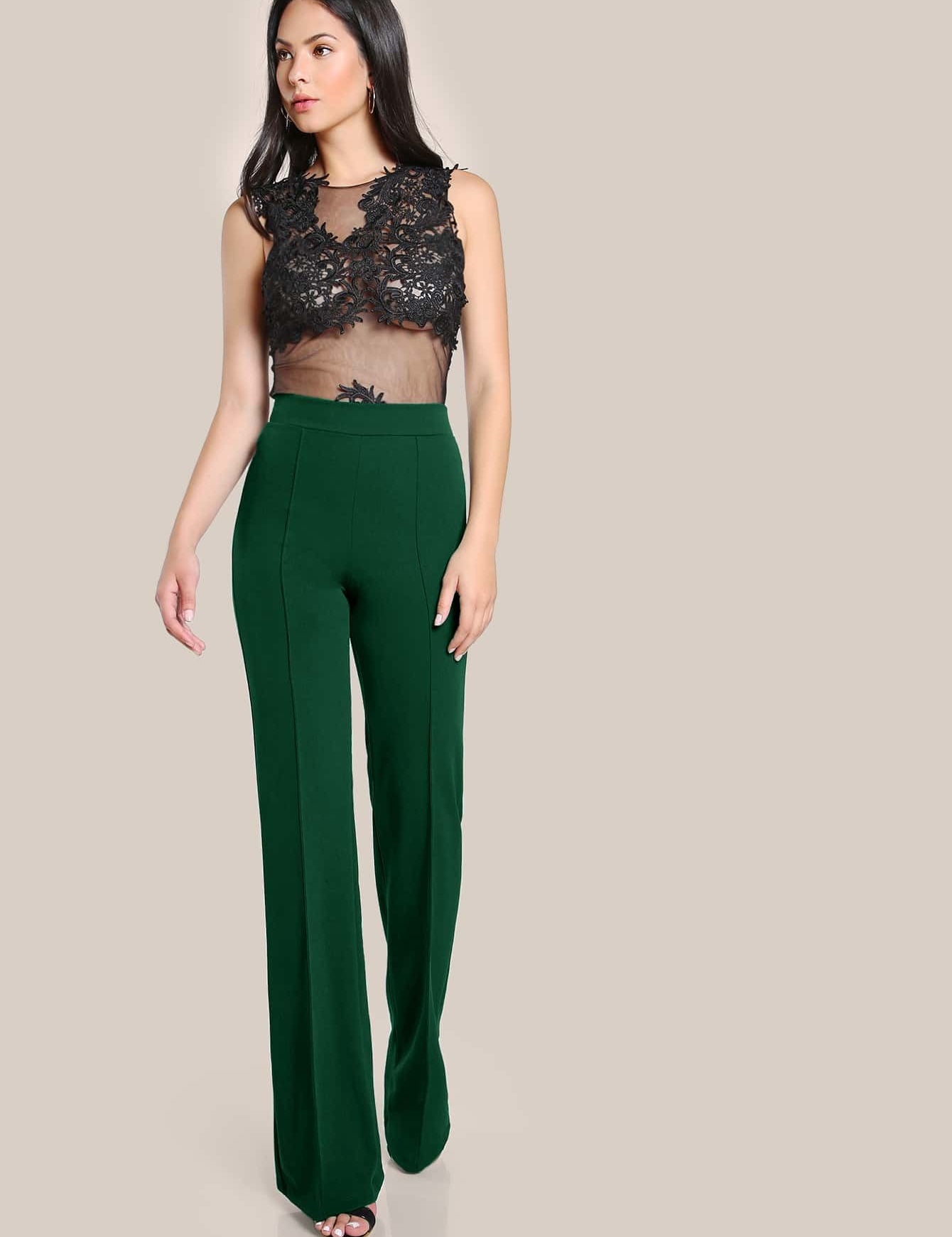 KOTTY Regular Fit Women Green Trousers 