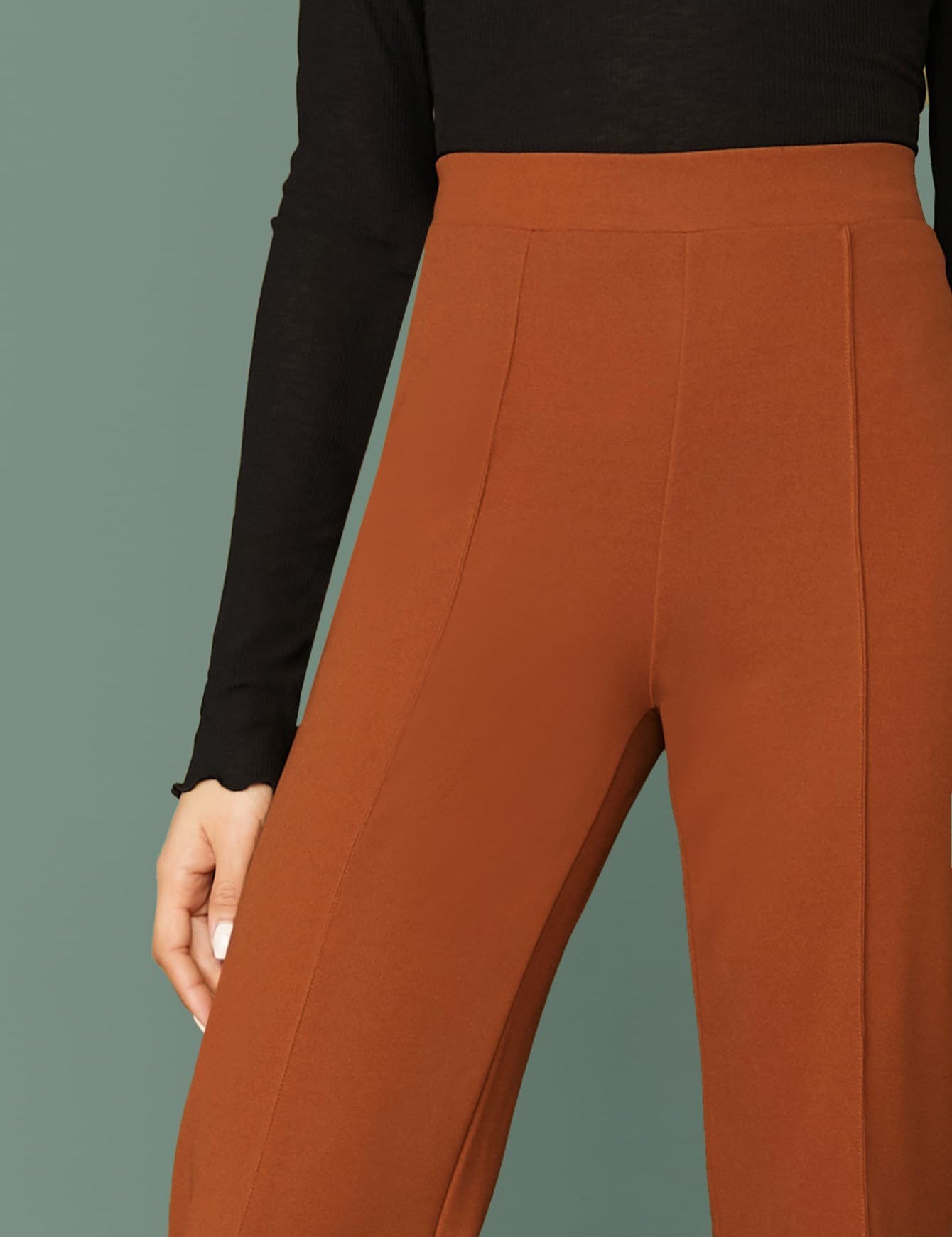 KOTTY Regular Fit Women Brown Trousers 