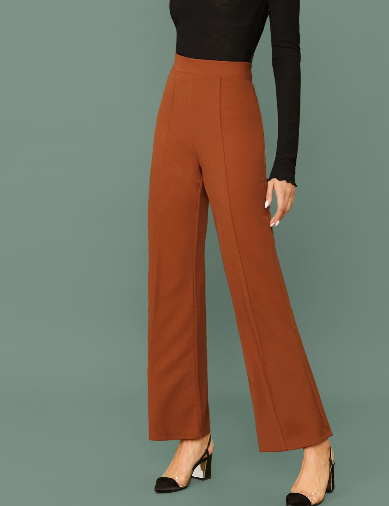 KOTTY Regular Fit Women Brown Trousers 