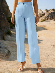 KOTTY Regular Fit Women Light Blue Trousers 