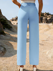 KOTTY Regular Fit Women Light Blue Trousers 