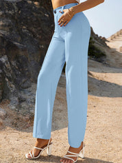 KOTTY Regular Fit Women Light Blue Trousers 