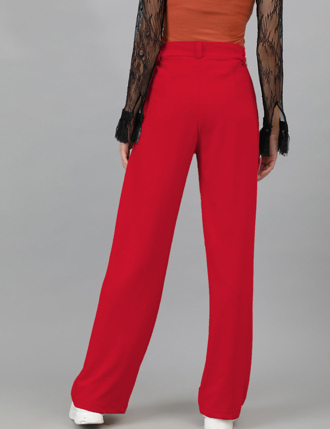 KOTTY Regular Fit Women Red Trousers 