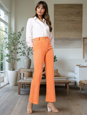 KOTTY Regular Fit Women Orange Trousers 