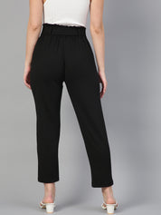KOTTY Regular Fit Women Black Trousers 