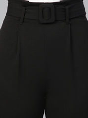 KOTTY Regular Fit Women Black Trousers 