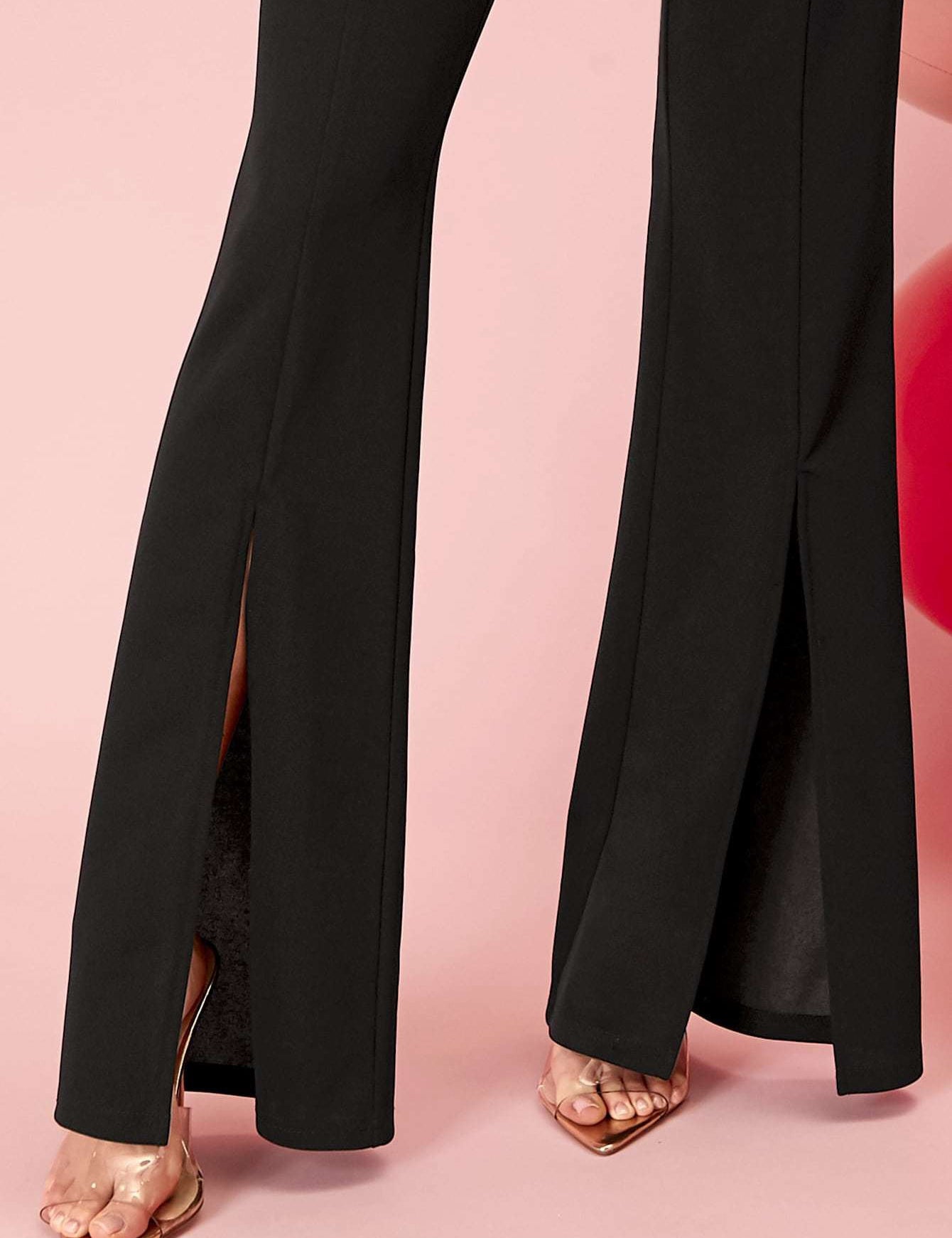 KOTTY Womens Solid Attractive High Rise Pant