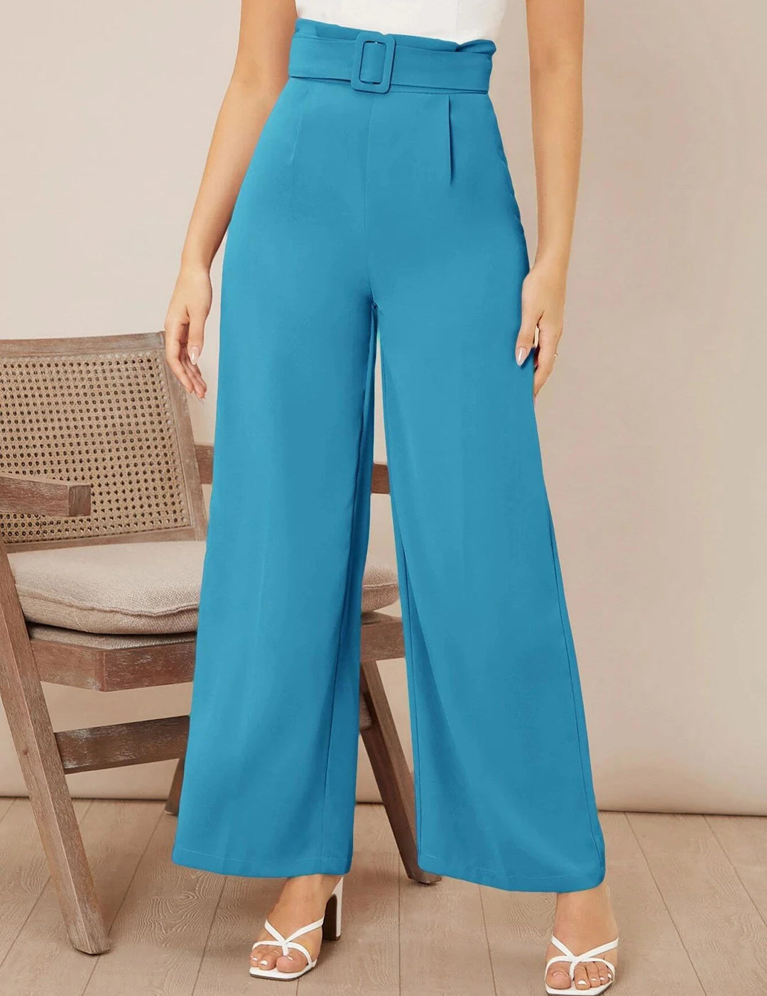 KOTTY Regular Fit Women Blue Trousers 