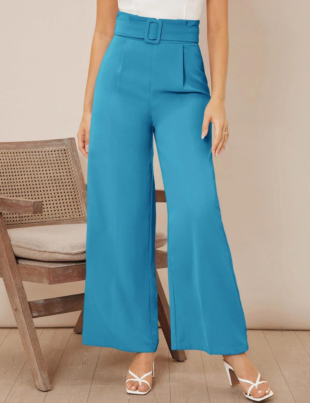 KOTTY Regular Fit Women Blue Trousers 
