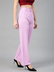 KOTTY Regular Fit Women Purple Trousers 