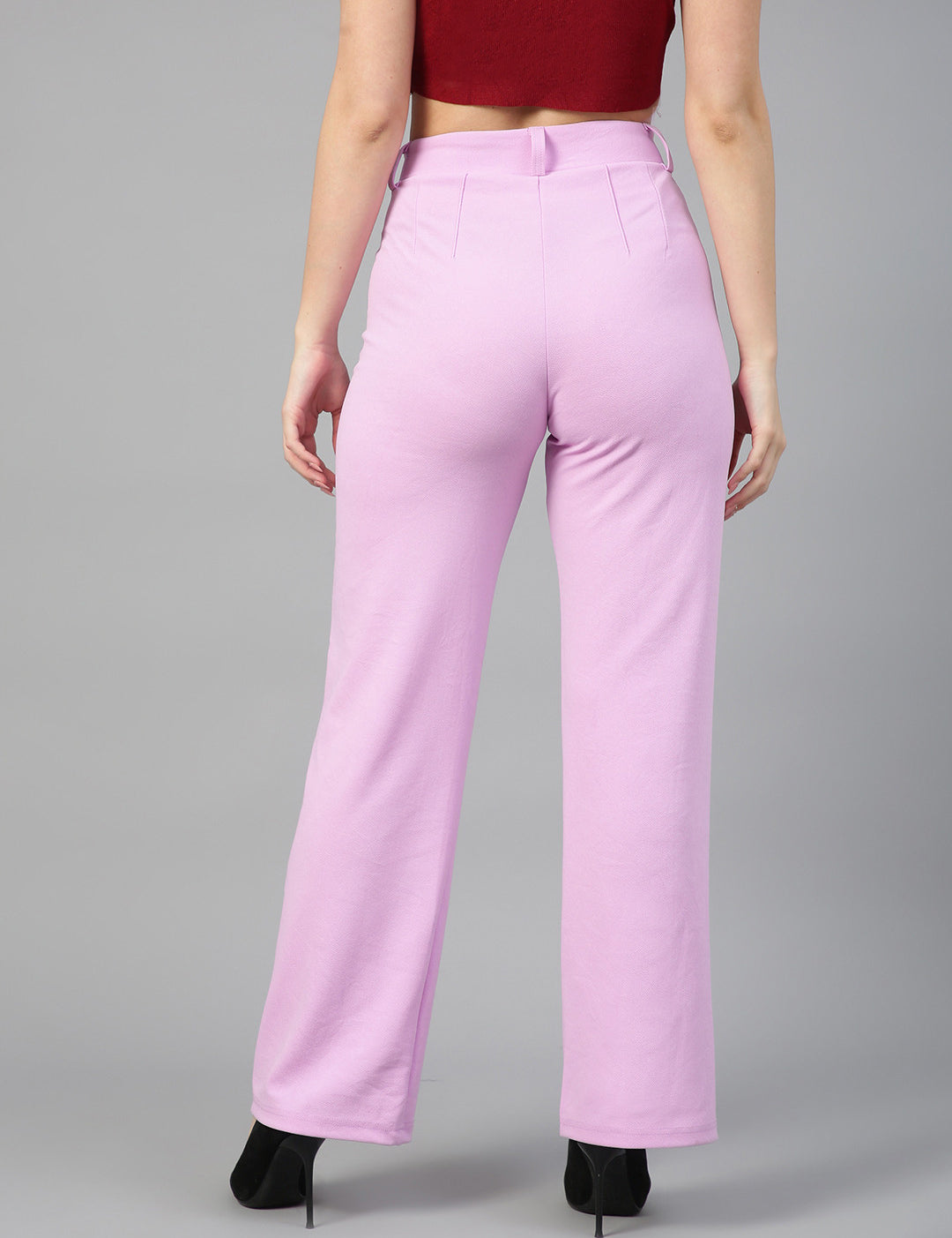 KOTTY Regular Fit Women Purple Trousers 