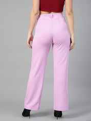 KOTTY Regular Fit Women Purple Trousers 