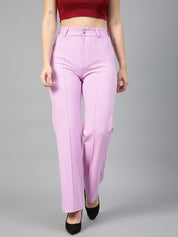 KOTTY Regular Fit Women Purple Trousers 
