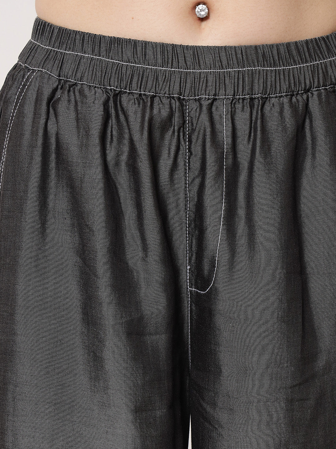 KOTTY Regular Fit Women Grey Trousers 