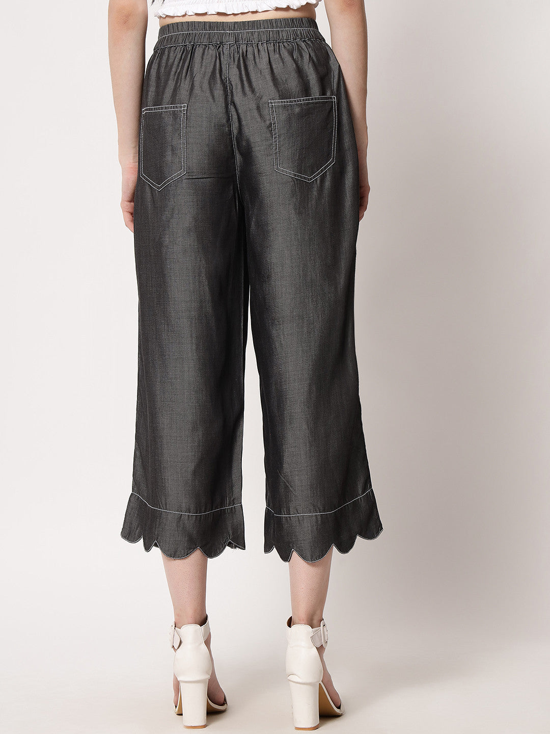 KOTTY Regular Fit Women Grey Trousers 