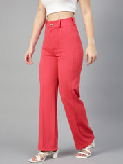 KOTTY Regular Fit Women Pink Trousers 