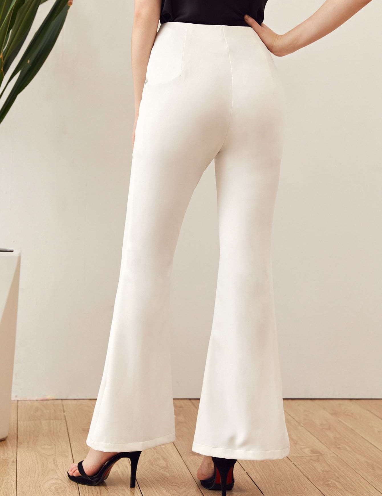 KOTTY Regular Fit Women White Trousers 