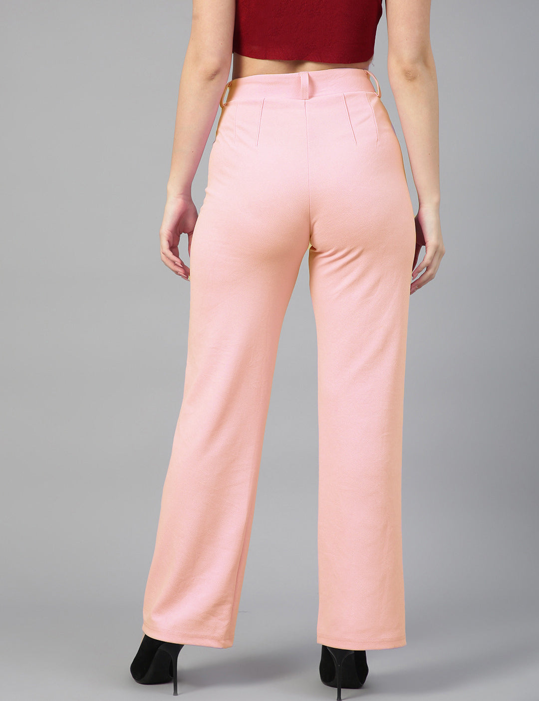 KOTTY Regular Fit Women Pink Trousers 