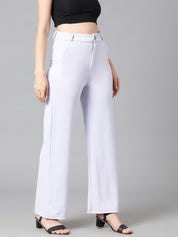KOTTY Womens Solid Attractive High Rise Pant