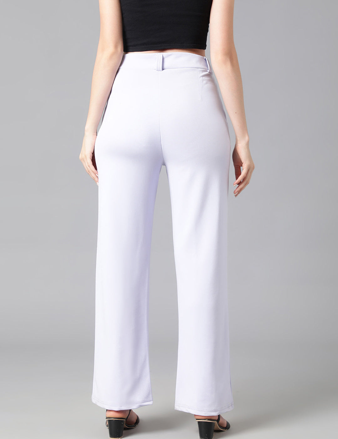 KOTTY Womens Solid Attractive High Rise Pant