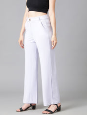 KOTTY Womens Solid Attractive High Rise Pant