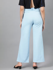 KOTTY Regular Fit Women Light Blue Trousers 