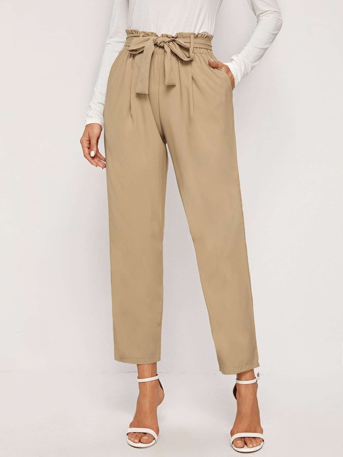 KOTTY Womens Solid Attractive High Rise Pant