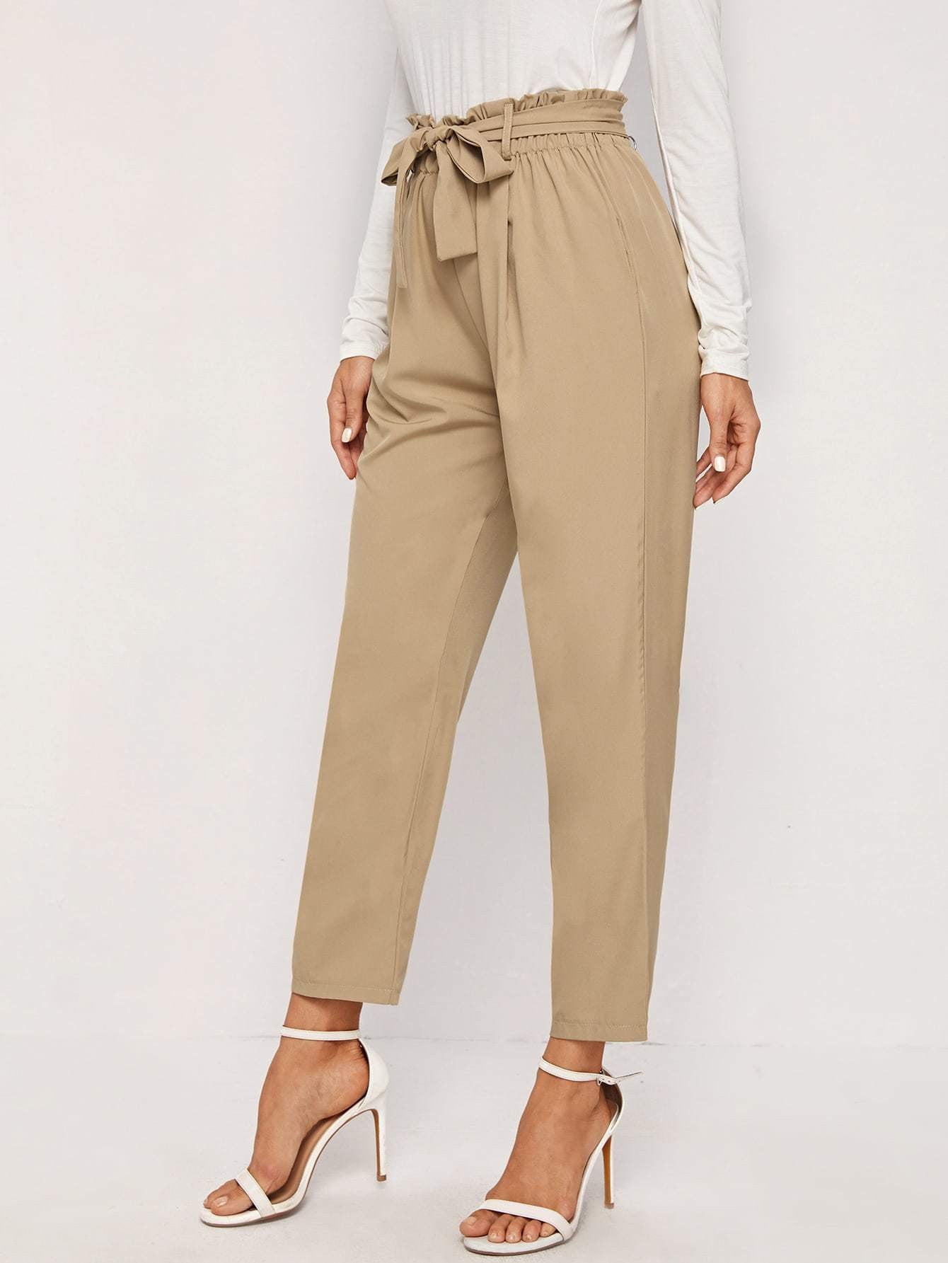KOTTY Womens Solid Attractive High Rise Pant