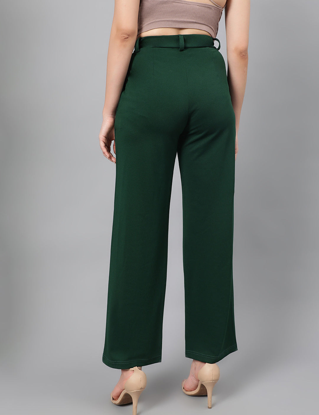 KOTTY Womens Solid Attractive High Rise Pant