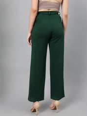 KOTTY Womens Solid Attractive High Rise Pant