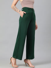 KOTTY Womens Solid Attractive High Rise Pant