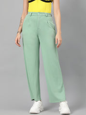 KOTTY Regular Fit Women Green Trousers 
