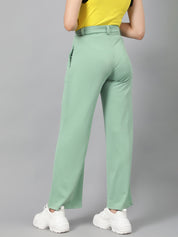 KOTTY Regular Fit Women Green Trousers 
