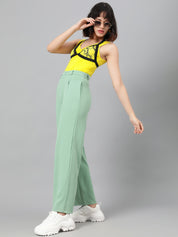 KOTTY Regular Fit Women Green Trousers 