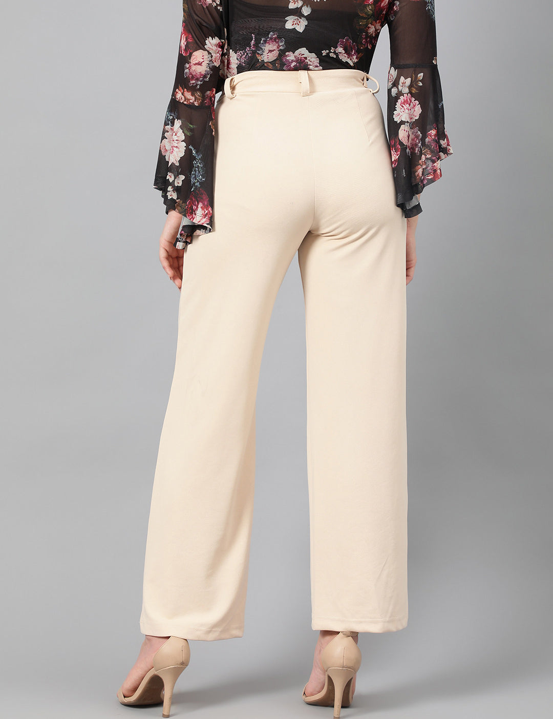 KOTTY Regular Fit Women Beige Trousers 