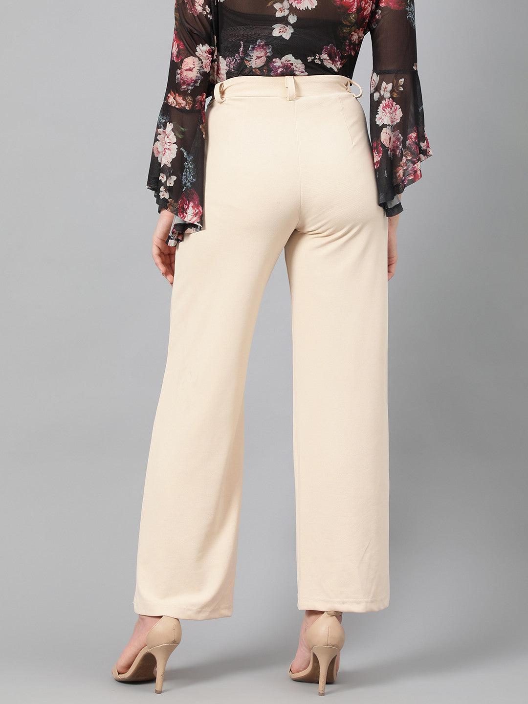 KOTTY Regular Fit Women Beige Trousers 