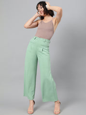 KOTTY Regular Fit Women Green Trousers 