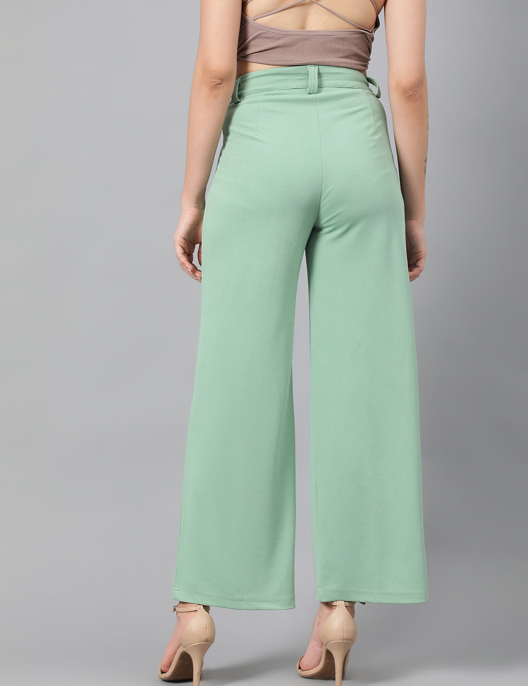 KOTTY Regular Fit Women Green Trousers 