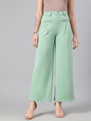 KOTTY Regular Fit Women Green Trousers 