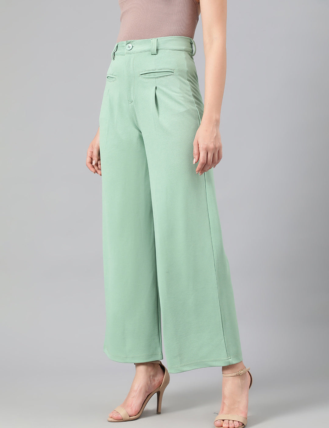 KOTTY Regular Fit Women Green Trousers 