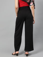 KOTTY Regular Fit Women Black Trousers 