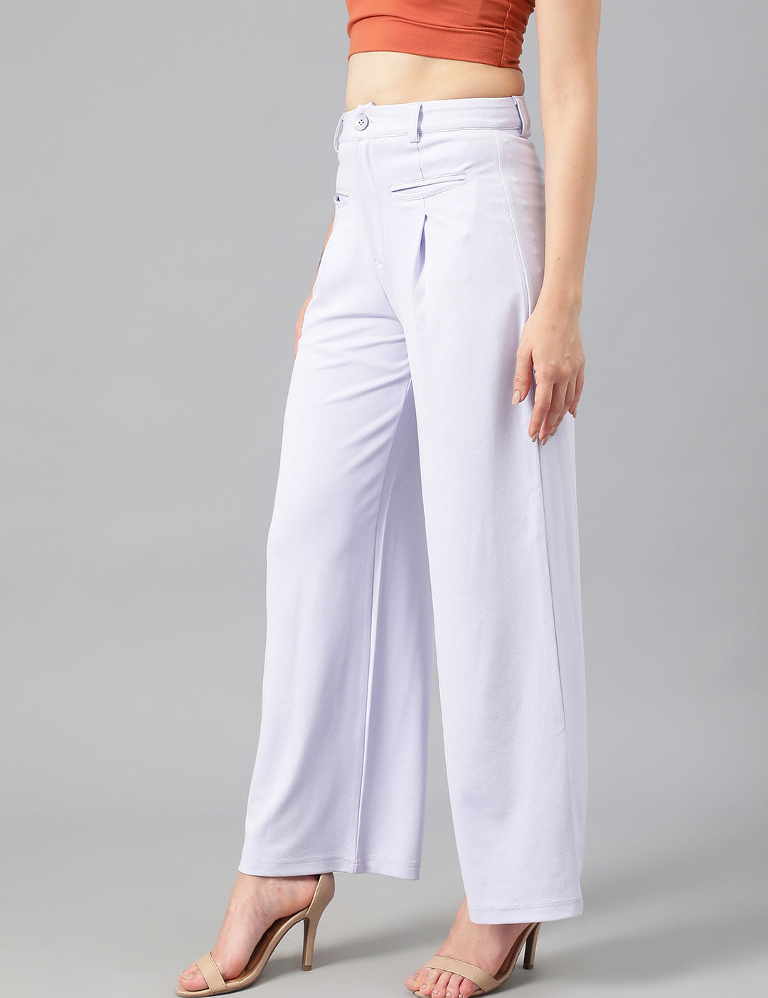 KOTTY Regular Fit Women Purple Trousers 