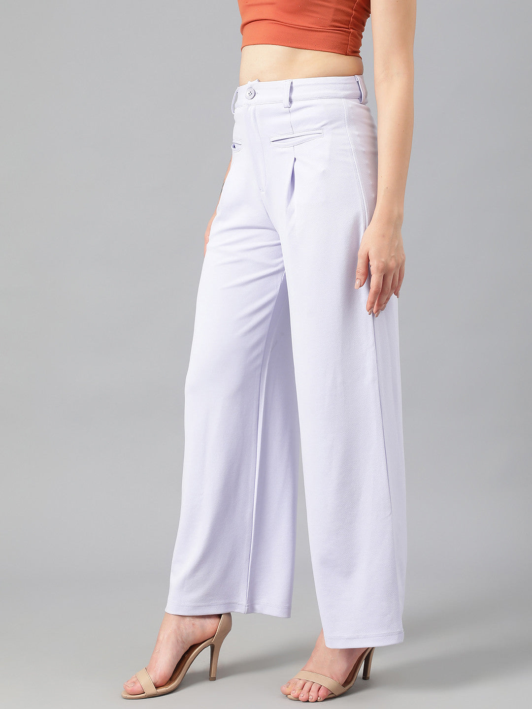 KOTTY Regular Fit Women Purple Trousers 