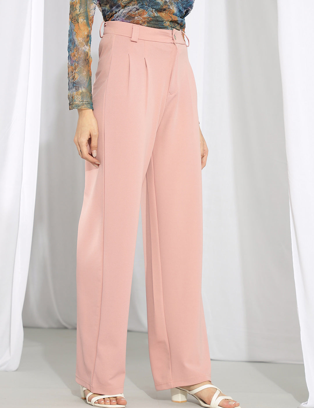 KOTTY Regular Fit Women Pink Trousers 