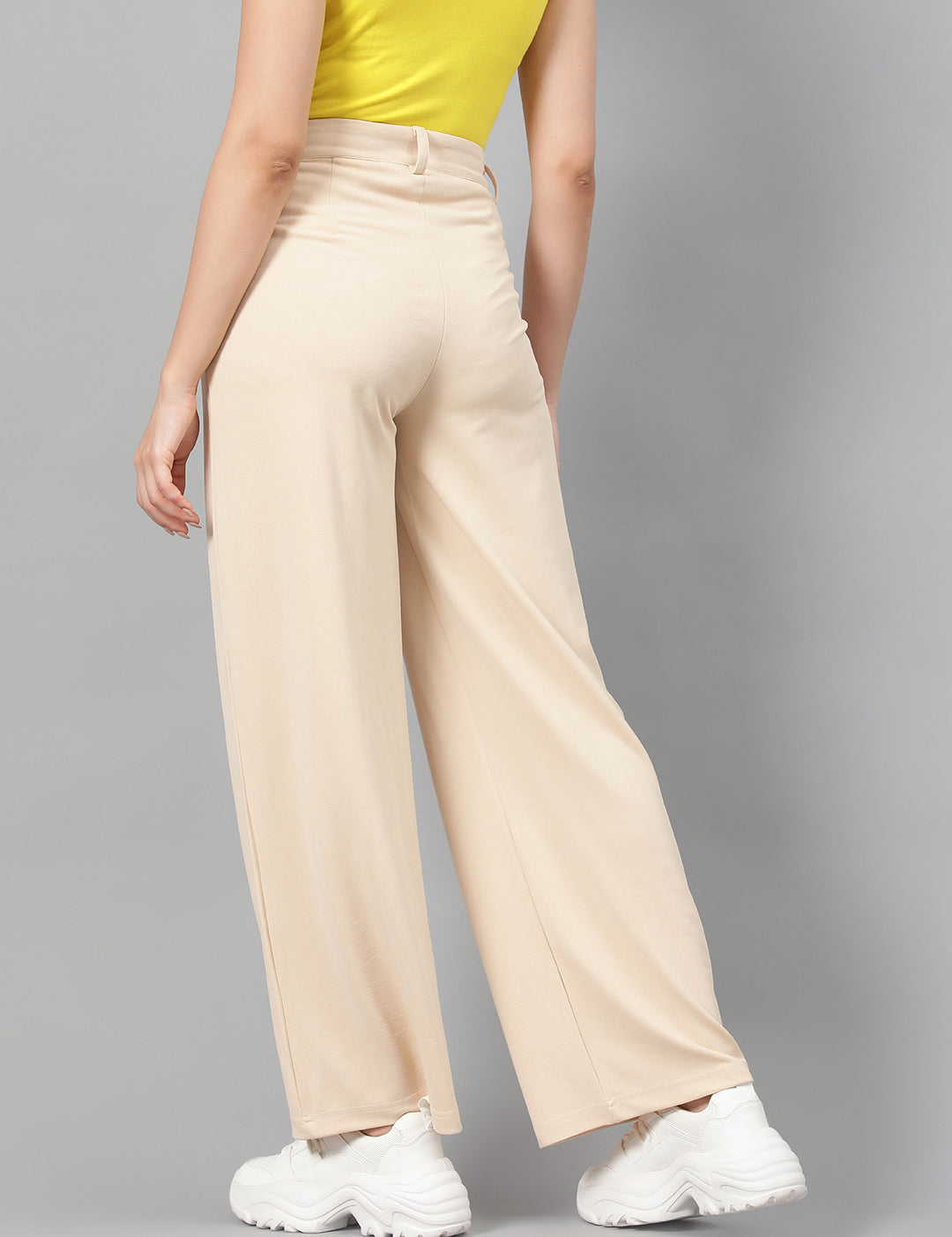KOTTY Regular Fit Women Beige Trousers 